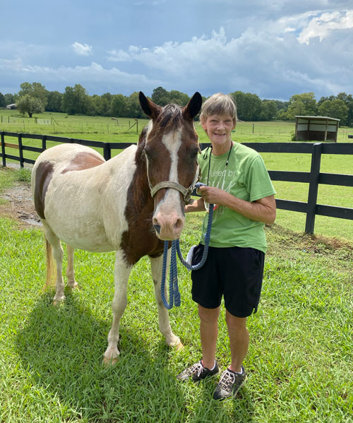 Janet Treat with horse